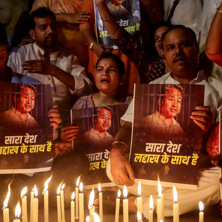 India Detains Popular Leader of Protest Movement