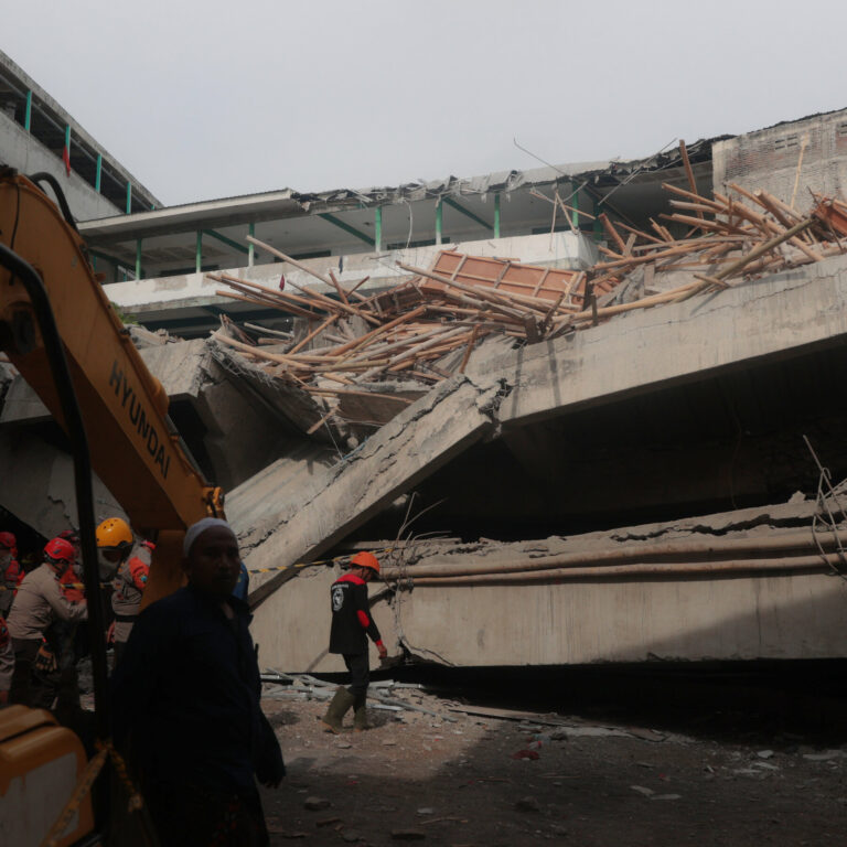 Rescuers in Indonesia Race to Save Students Trapped by Deadly School Collapse