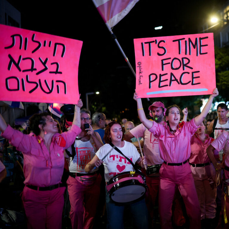 In Israel, an Unfamiliar Word Is Heard: Peace