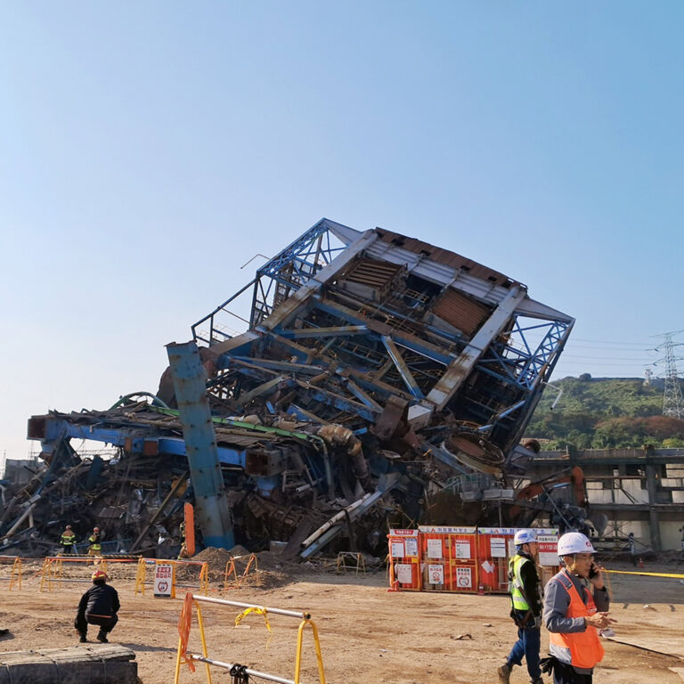 Boiler Tower at Power Plant in South Korea Collapses