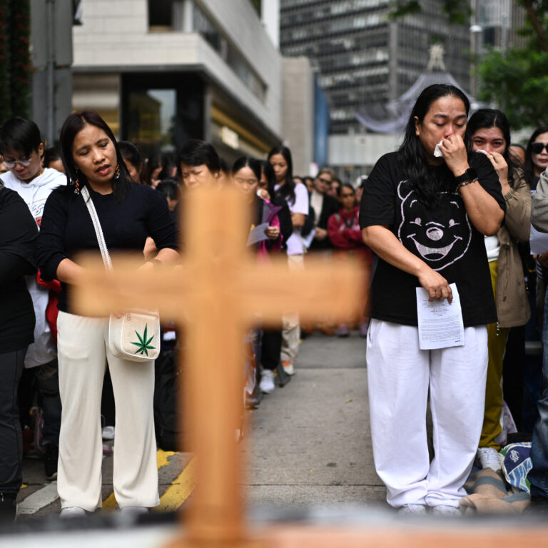 Hong Kong’s Migrant Domestic Workers Mourn Their Losses in Deadly Fire