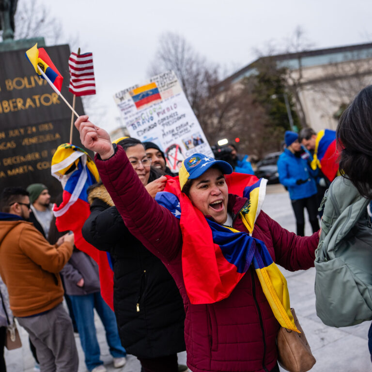 Americans turn out for protests in Chicago and Washington.