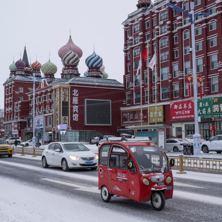 China’s Russian Town Has Log Cabins and Cyrillic Signs, but No Russians