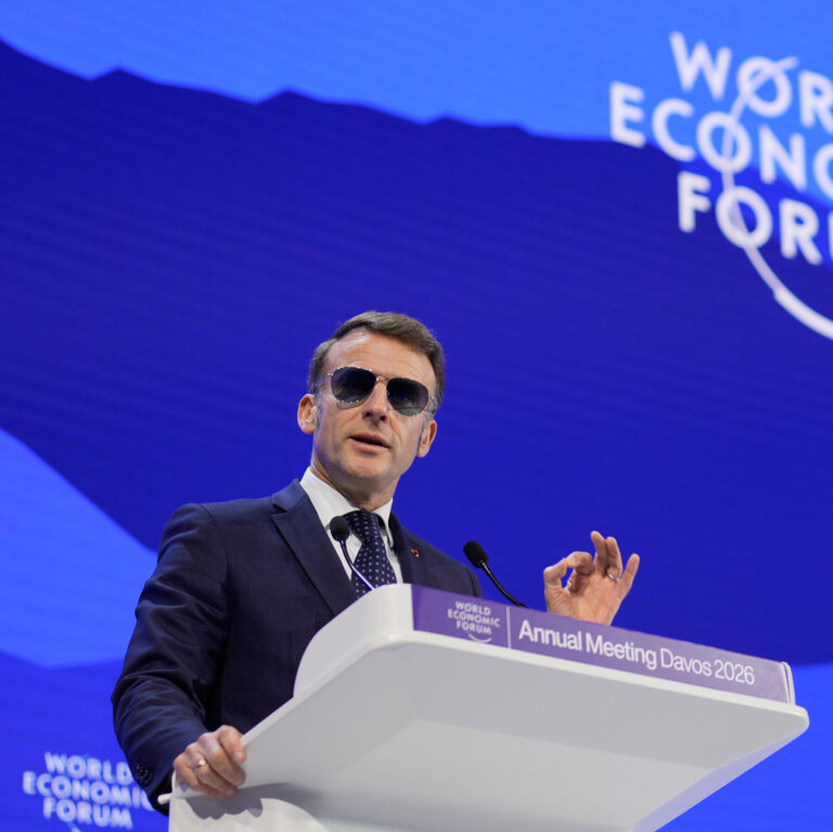Why Was Macron Wearing Sunglasses at Davos?