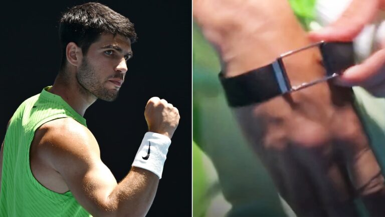 Por qué le han hecho quitar su pulsera a Alcaraz en Australia