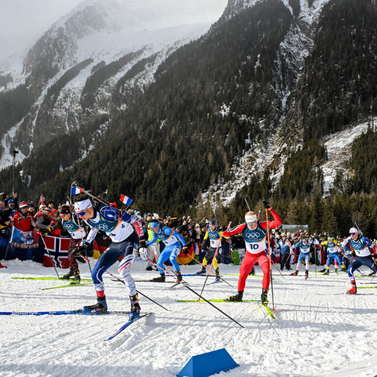 Johannes Dale-Skjevdal of Norway Wins Biathlon Mass Start