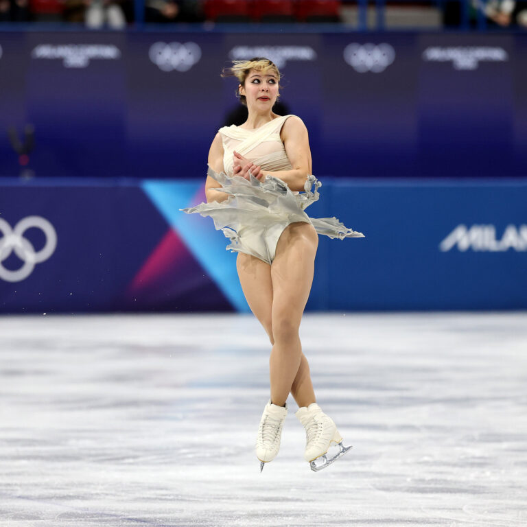 A dozen U.S. figure skaters march in the ceremony, some fresh off competing.