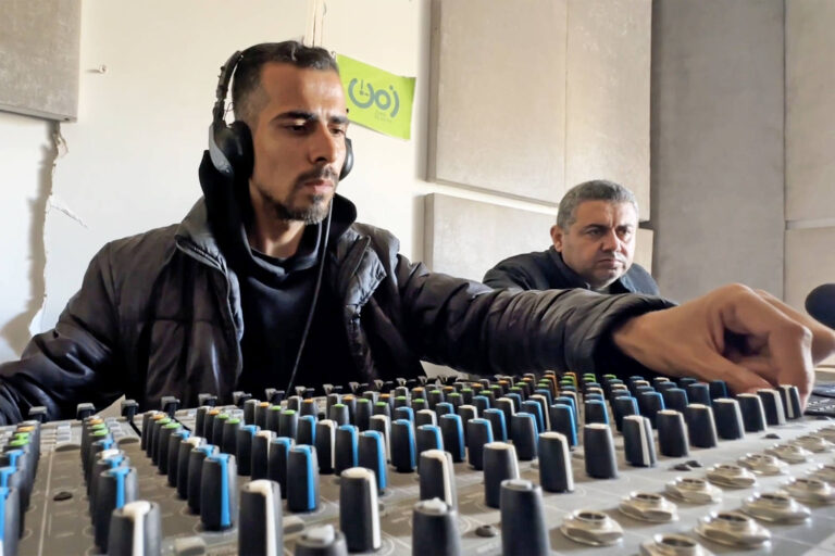 From the rubble, the show must go on for one of Gaza's surviving radio stations