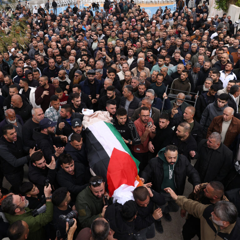 Father of a Palestinian woman killed with three others during a missile attack expresses shock.