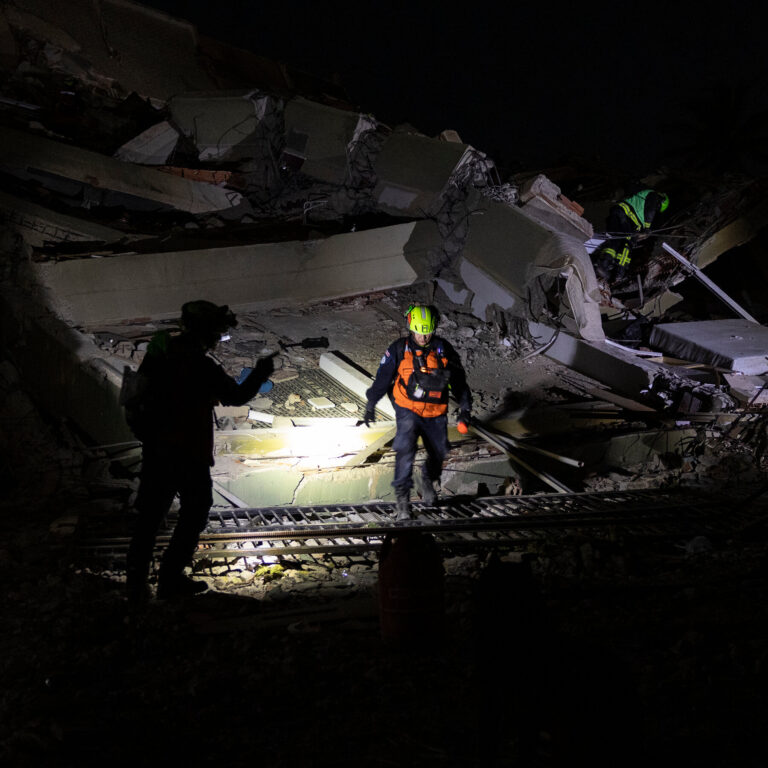 Foreign rescuers in Venezuela battle debris, scarcity of supplies and time.
