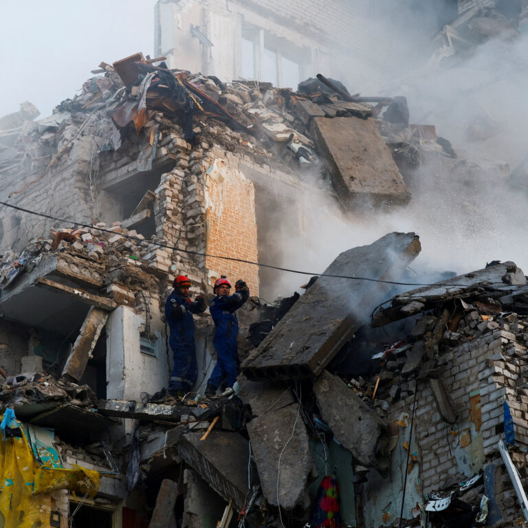 Russia Strikes Ukraine as Explosions Rock Capital of Kyiv