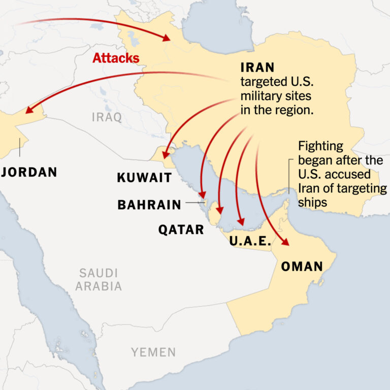 Here’s Where the U.S. and Iran Have Launched Attacks as the War Escalates