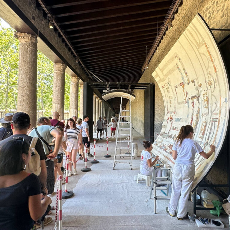 Rare Pompeii Ceiling Is Restored From Fragments, Depicting Scene From Myth