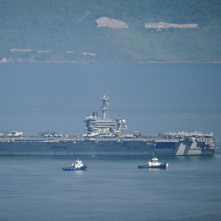 U.S. Aircraft Carrier Makes a Rare Port Call in Vietnam